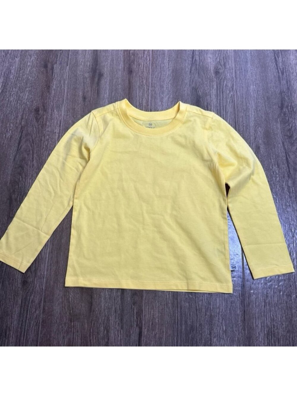 The Honest Company Organic cotton Yellow Long sleeve Top kids size 5